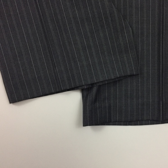 NWT WANKO Gray Cotton Blend Pinstriped Dress Pants - Picture 6 of 8